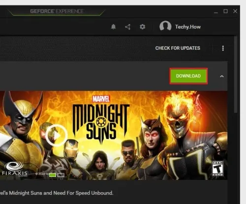 GeForce Experience > Drivers