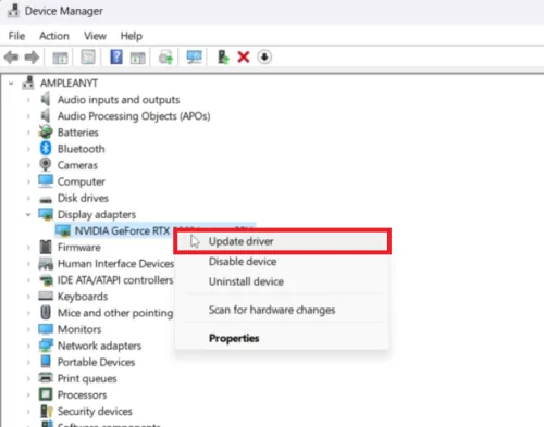 update GPU driver