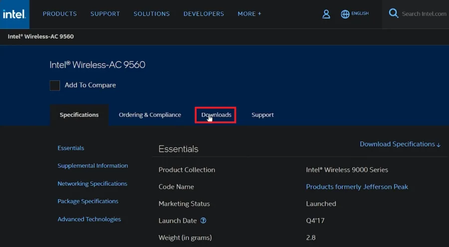 download wifi driver manually