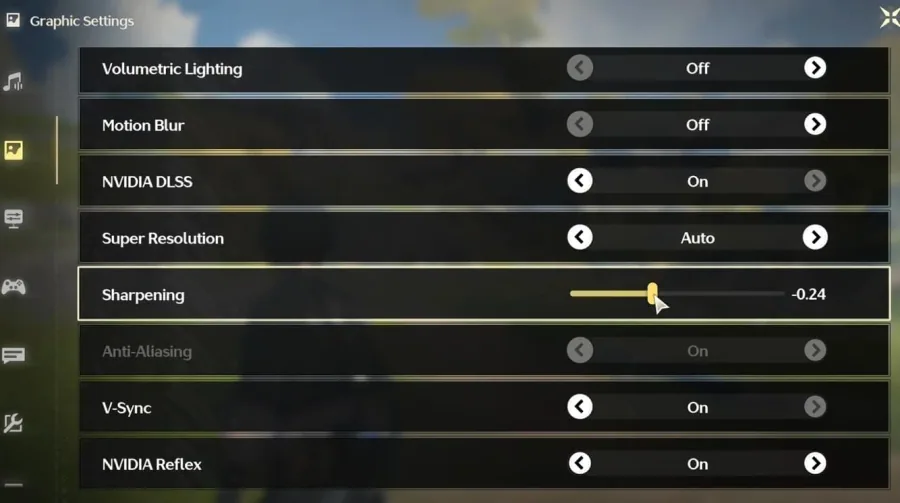 advanced graphics settings