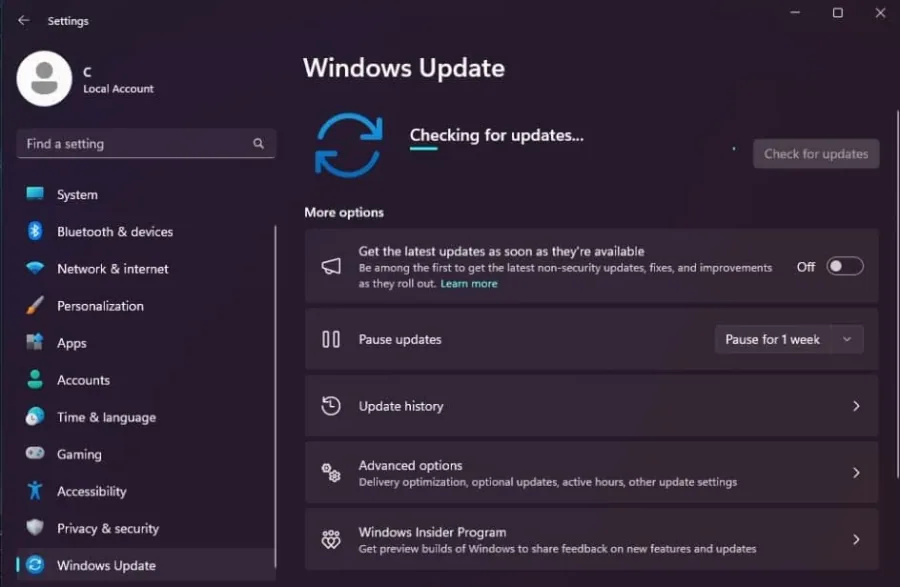 windows update