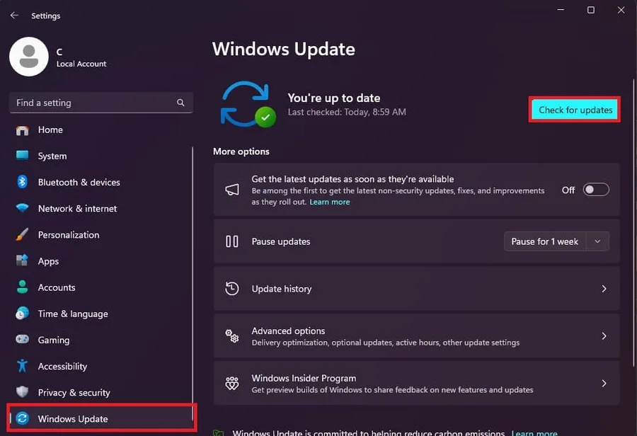 windows update