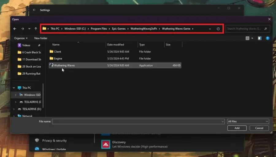 graphics settings