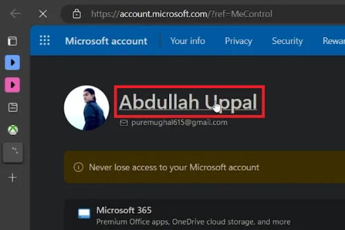 select username