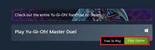 Scroll down and then click on Play Game