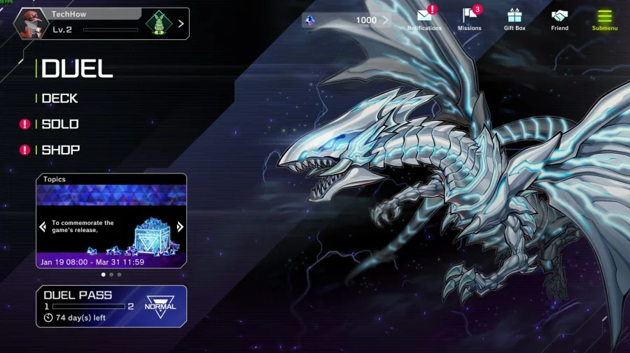 Yu-Gi-Oh! Master Duel > Settings