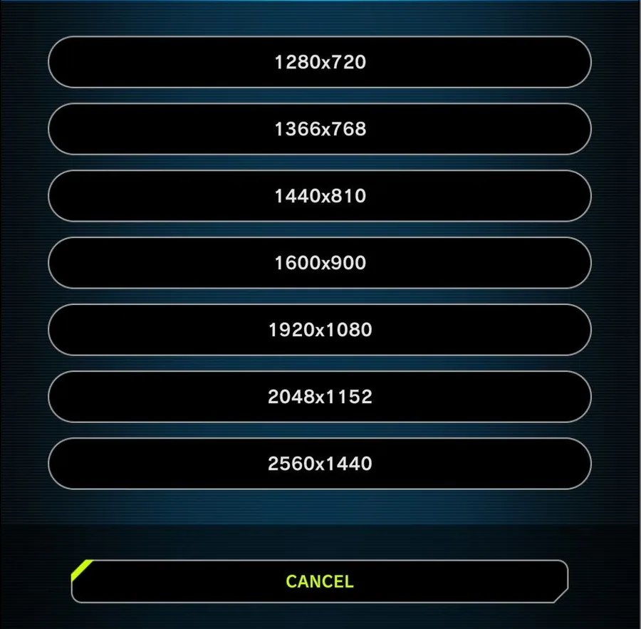 Yu-Gi-Oh! Master Duel > Settings > General > Resolution