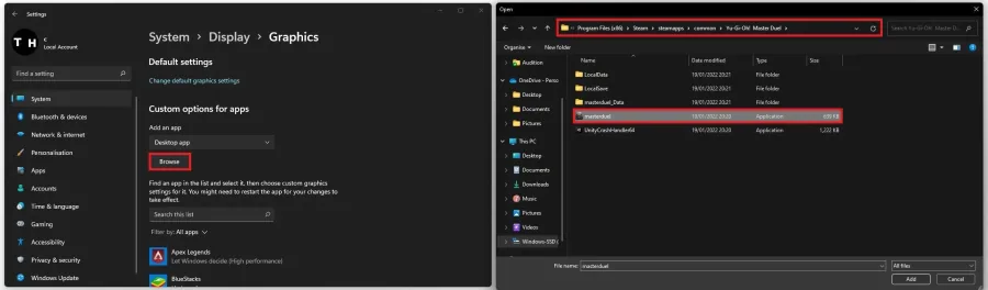 Windows Settings > System > Display > Graphics