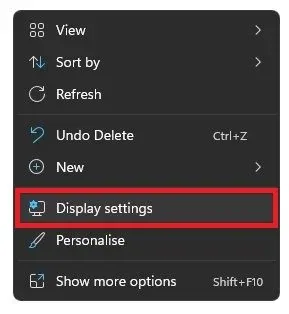 Adjust the Windows Display Settings