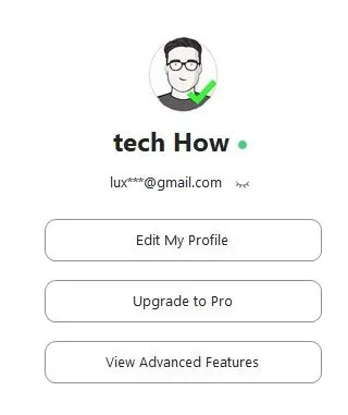 Adjust the profile picture and save it